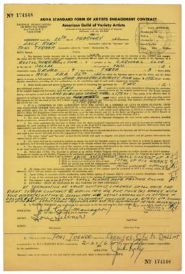 Lot #150 Jack Ruby Twice-Signed Document