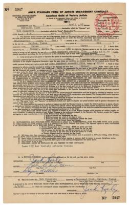 Lot #151 Jack Ruby Twice-Signed Document