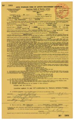 Lot #152 Jack Ruby Twice-Signed Document