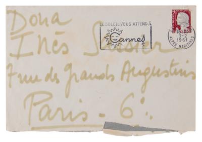 Lot #404 Pablo Picasso Autograph Noted Signed on a Handwritten Letter from His Wife - Image 2