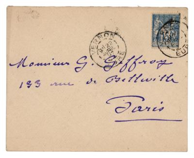 Lot #401 Claude Monet Autograph Letter Signed to a French Art Critic and Champion of the Impressionist Movement - Image 4