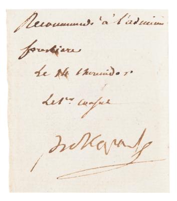 Lot #283 Napoleon Cut Signature
