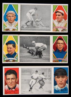 Lot #657 1912 T202 Hassan Triple Folders Lot of (9) with HOFers - Image 1