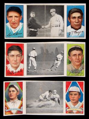 Lot #657 1912 T202 Hassan Triple Folders Lot of (9) with HOFers - Image 2