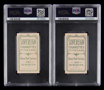 Lot #653 1909-11 T206 Sovereign Lot of (2) HOFers - PSA VG 3 and VG+ 3.5 - Image 2