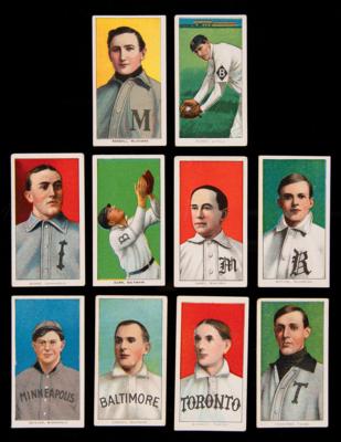 Lot #645 1909-11 T206 Lot of (10) Baseball Cards