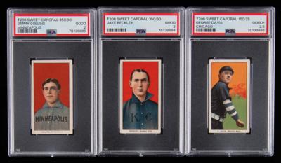 Lot #649 1909-11 T206 Lot of (3) HOFers - PSA GOOD