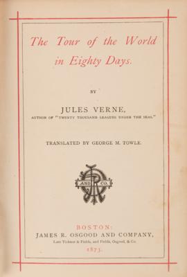 Lot #480 Jules Verne: Tour of the World in 80 Days (Early American Printing) - Image 2