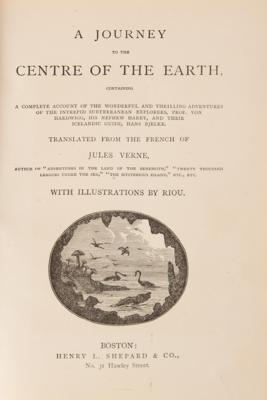 Lot #481 Jules Verne: A Journey to the Centre of the Earth (Unauthorized Edition, c. 1874) - Image 2