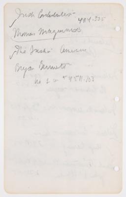 Lot #104 John F. Kennedy's Diary from 1945, with Comments on Hitler, FDR, Politics, and World War II - Image 10