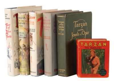 Lot #433 Edgar Rice Burroughs (6) Books with Tarzan First Editions - Image 1
