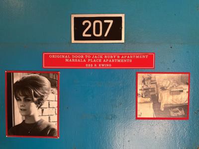 Lot #114 Jack Ruby's Apartment Door - Image 2