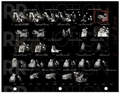 Lot #9153 Fleetwood Mac Archive of (22) Contact Sheet Photographs by Sam Emerson - Image 3