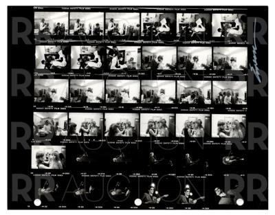 Lot #9153 Fleetwood Mac Archive of (22) Contact Sheet Photographs by Sam Emerson - Image 6