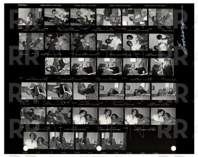 Lot #9153 Fleetwood Mac Archive of (22) Contact Sheet Photographs by Sam Emerson - Image 8