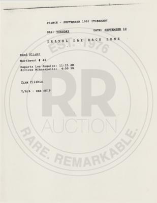 Lot #9278 Prince: Paisley Park Studios Ephemera - Image 2