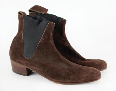 Lot #9308 Tom Petty's Brown Suede Chelsea Boots