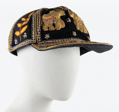 Lot #481 Tom Petty's Colorful Burmese Hat with Elephants and Flowers - Image 1