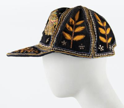 Lot #481 Tom Petty's Colorful Burmese Hat with Elephants and Flowers - Image 2