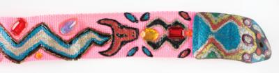 Lot #9313 Tom Petty's Pink Southwestern Guitar Strap - Image 6