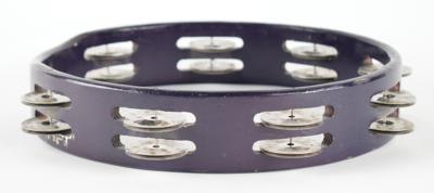 Lot #9227 Prince and the NPG 'Puple Rain' Tambourine Used During 'Nude Tour' Rehearsals - Image 3