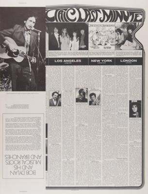 Lot #9054 Bob Dylan 1968 Eye Magazine Poster 'Musical Roots and Branches' - Image 4