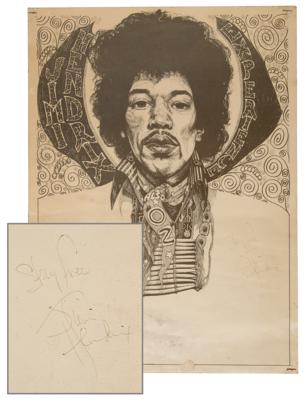 Lot #9060 Jimi Hendrix Signed 1970 Milwaukee Concert Poster from The Cry of Love Tour
