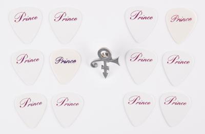 Lot #9264 Prince 'Love Symbol' Lapel Pin and (12)