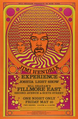 Lot #9065 Jimi Hendrix Experience 1968 Fillmore East Poster - Image 1