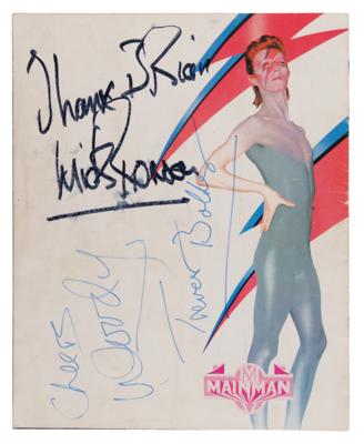 Lot #9152 David Bowie and the Spiders Signed Album and 1973 Tour Program - Image 3