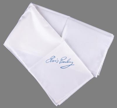 Lot #9116 Elvis Presley 1975 'Square Corner Signature' Scarf (Attested as Stage-Worn) - Image 2