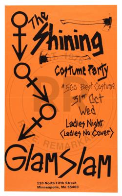 Lot #9228 Prince 1990 Glam Slam 'The Shining Costume Party' Halloween Poster