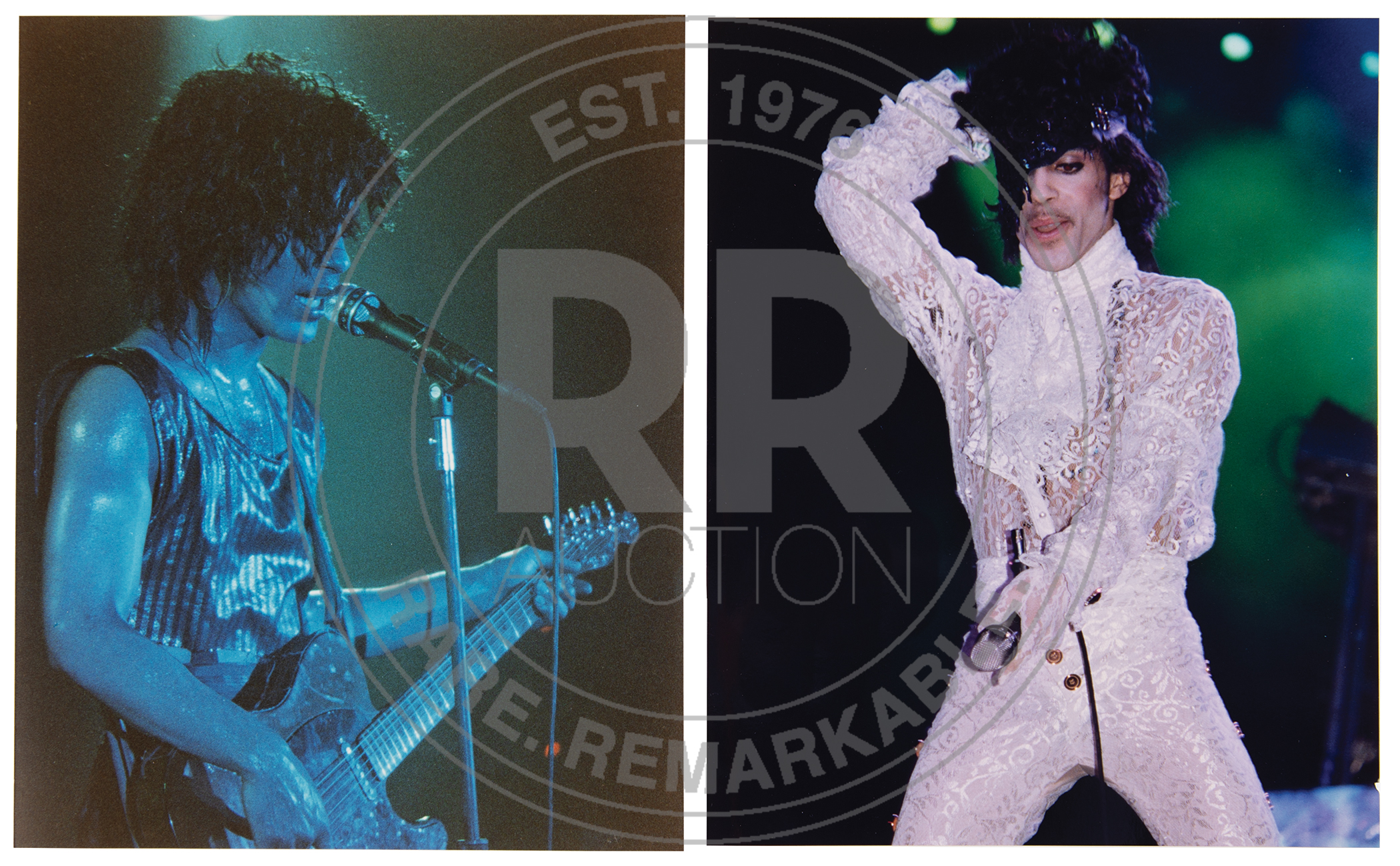 Lot #9254 Prince (6) Original Candid Concert Photographs - Image 2