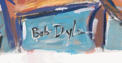 Lot #9050 Bob Dylan Original Painting 'View from Two Windows' -created in 2007 for his acclaimed ‘Drawn Blank Series' - Image 3