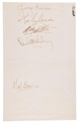 Lot #9003 Beatles and Mal Evans Signatures - From the estate of Mal Evans - Image 1