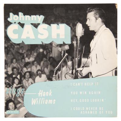 Lot #9129 Johnny Cash Signed 45 RPM Record - 'Johnny Cash Sings Hank Williams' (Sun Records) - Image 3