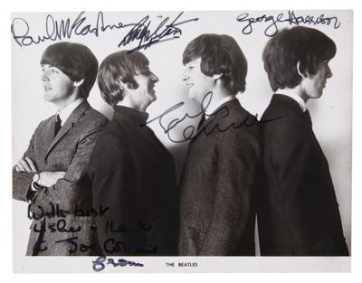 Lot #9000 Beatles Signed Photograph (c. 1965) - A Rare Gift to the 'Beatles Christmas Show' Producer - Image 1