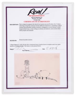 Lot #9005 John Lennon Original Sketch from Publisher's Collection - Image 2