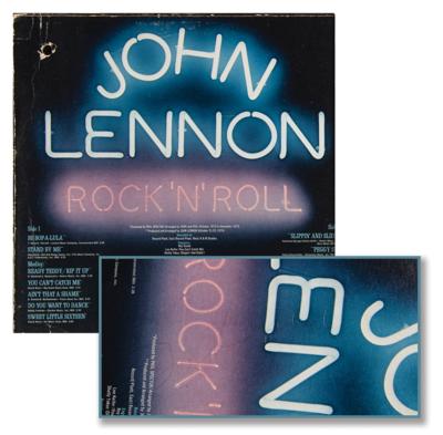 Lot #9010 John Lennon Signed Album - Rock 'N' Roll
