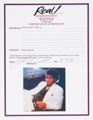 Lot #9211 Michael Jackson Signed Album - Thriller - Image 6