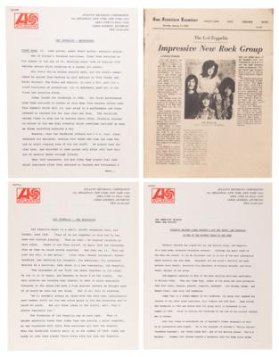 Lot #9089 Unprecedented vintage-signed promo photo of Led Zeppelin, with its original 1969 Atlantic Records press folder - Image 3