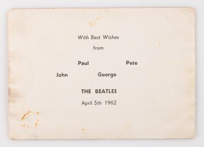 Lot #9033 Beatles 1962 Cavern Club Concert Promo Card - Image 2
