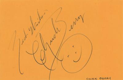 Lot #9124 Chuck Berry Signature