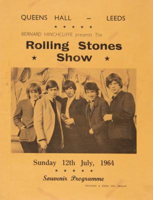 Lot #9075 Rolling Stones Original 1964 Queens Hall (Leeds) Program and Ticket - Image 3