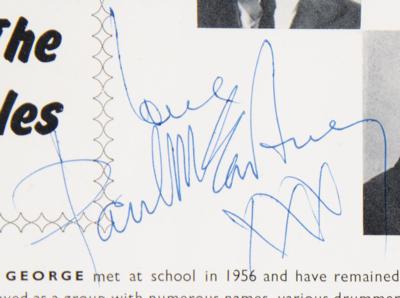 Lot #9016 Paul McCartney Signed Rare 1963 Beatles Program - obtained a month after the release of Please Please Me - Image 2