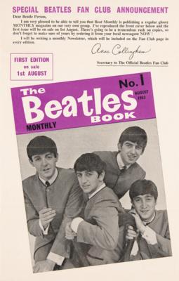 Lot #9044 Official Beatles Fan Club Flyer (1963) - announcing the launch of The Beatles Monthly book - Image 1