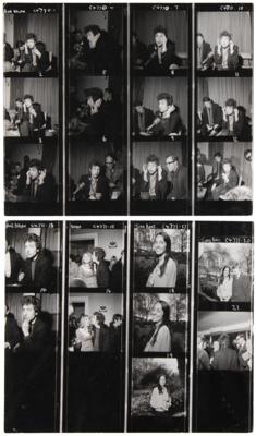 Lot #9055 Bob Dylan and Joan Baez (2) Contact Sheets -London, April 1965
