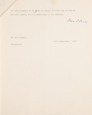 Lot #9029 Beatles and NEMS Enterprises 'Opinion' Document (1963) -From the Estate of Brian Epstein - Image 3