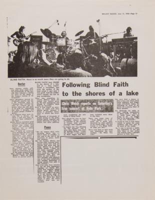 Lot #9136 Blind Faith 1969 Press Kit Folder - Image 6