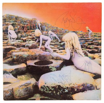 Lot #9088 Led Zeppelin Extremely Rare Fully Signed Album -Houses of the Holy - fewer than five are known to exist